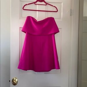 Karlie hot pink strapless dress